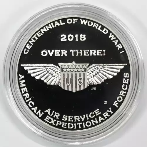 2018 World War I Centennial Silver Dollar & Air Service Medal Set w US Mint OGP