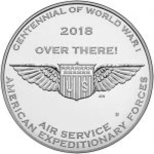 2018 World War I Centennial Silver Dollar & Air Service Medal Set w US Mint OGP