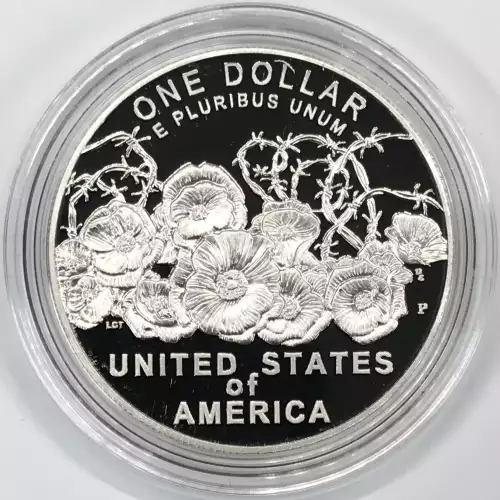 2018 World War I Centennial Silver Dollar & Marine Corps Medal Set w US Mint OGP (3)