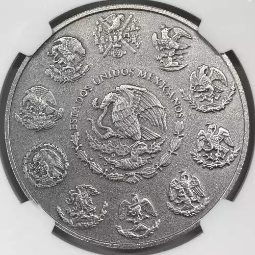 メキシコ 旧貨幣 1893年 鷲デザイン 穴開け 磨きあり 27グラム