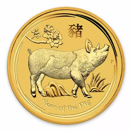 2019 10oz  Australian Perth Mint Gold Lunar Year of the Pig (2)