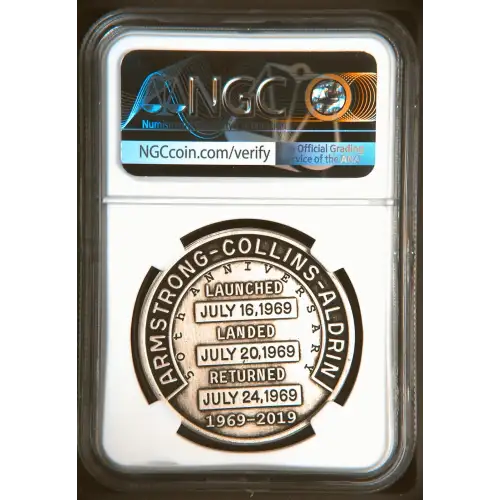 2019 1oz Apollo 11 Robbins Restrke First Day of Issue