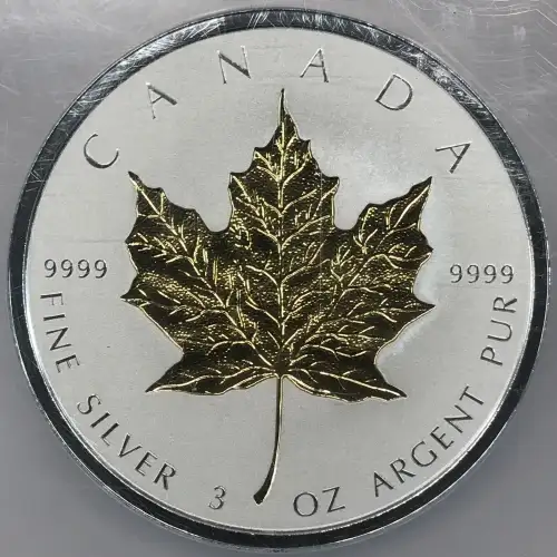 2019 3oz Gold Maple Leaf 40th Anni Incuse-Gilt - FDI (5)
