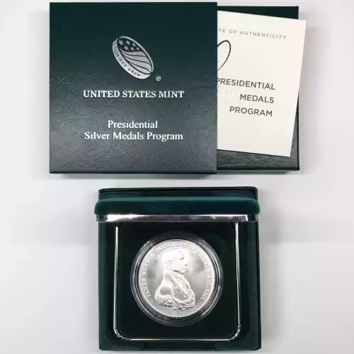 2019 James Monroe Presidential 1 oz Silver Medal w US Mint OGP - Box & COA