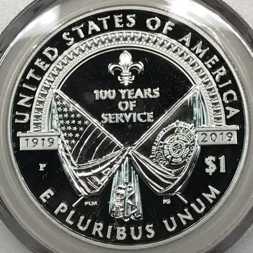 2019-P $1 American Legion 100th Ann 100th Anniversary First Strike, DCAM (2)