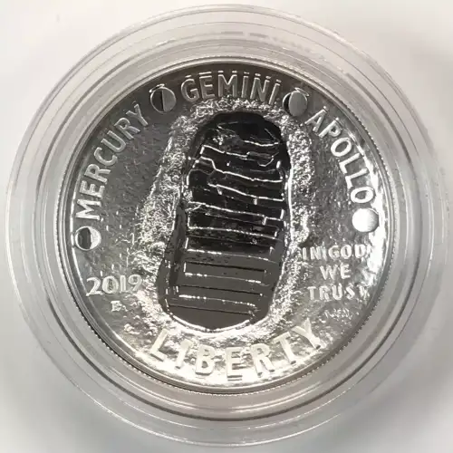 2019-P Apollo 11 50th Anniversary Proof Silver Dollar w US Mint OGP - Box & COA