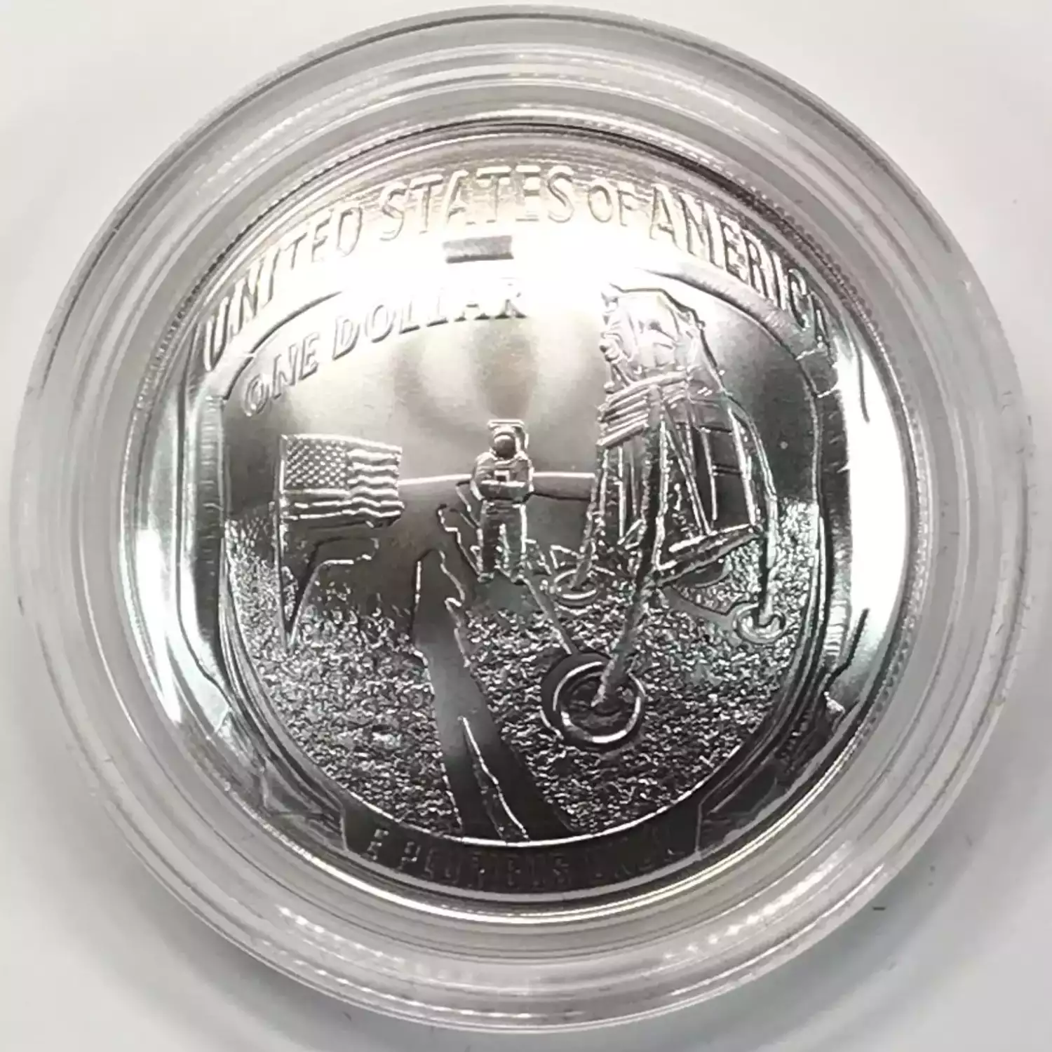 2019-P Apollo 11 50th Anniversary Uncirculated Silver Dollar US Mint OGP Box COA (2)