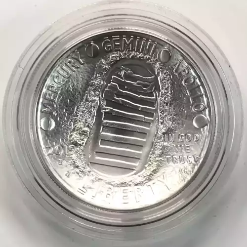 2019-P Apollo 11 50th Anniversary Uncirculated Silver Dollar US Mint OGP Box COA (3)