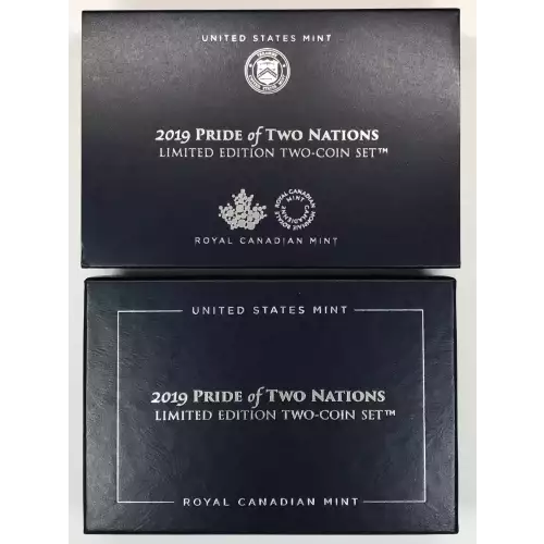 2019 Pride of Two Nations Limited Edition 2-Coin Set w OGP Box & COA - ASE & SML (6)