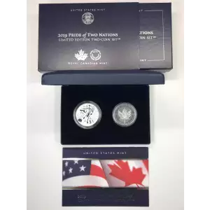 2019 Pride of Two Nations Limited Edition 2-Coin Set w OGP Box & COA - ASE & SML