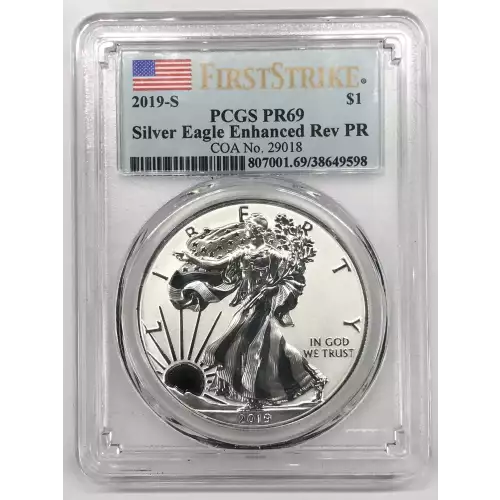 2019-S $1 Silver Eagle Enhanced Rev PR First Strike