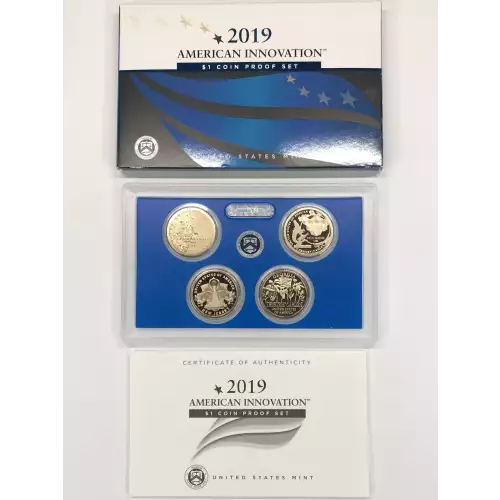 2019-S American Innovation Dollar Proof Set w US Mint OGP - Box & COA