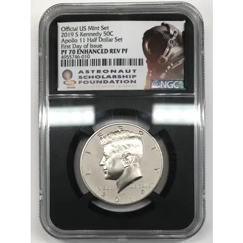 2019 S Apollo 11 Half Dollar Set First Day of Issue Official US Mint Set
