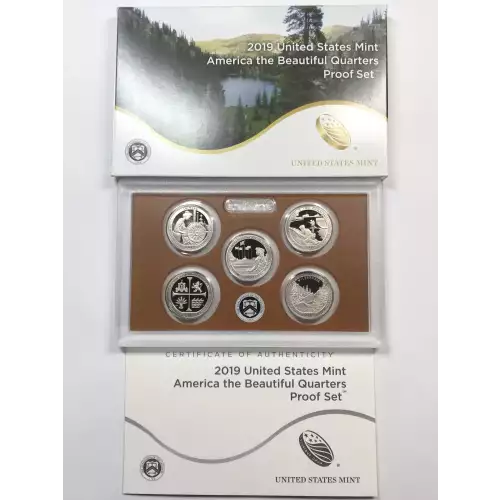 2019-S Clad Quarters Proof Set w US Mint OGP - Box & COA (5)