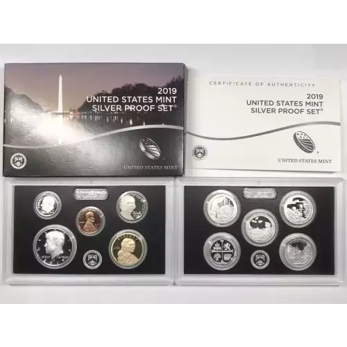 2019-S US Mint Silver Proof Set w OGP - Box & COA