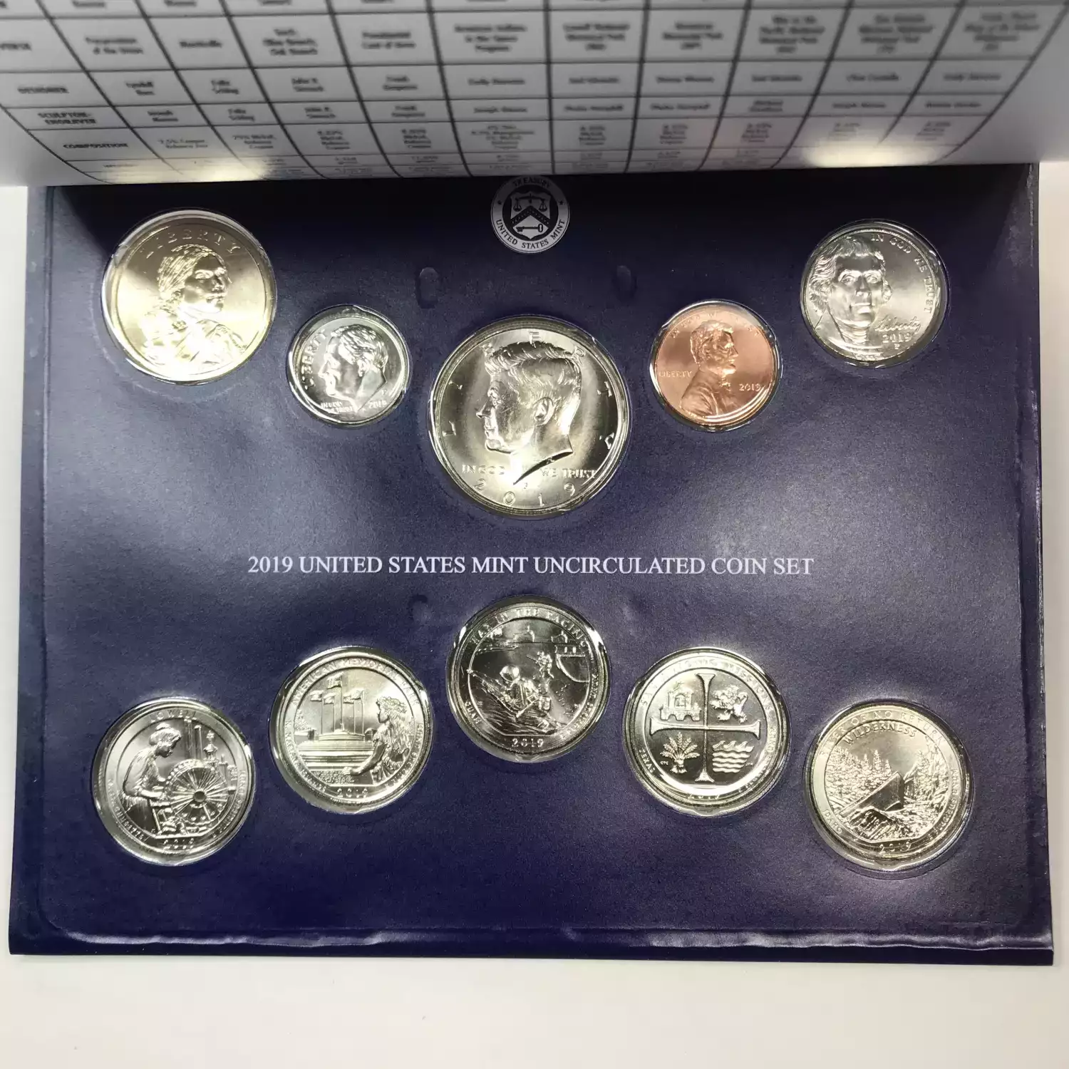 2019 US Mint Uncirculated Coin Set - P & D - 20-Coin Set