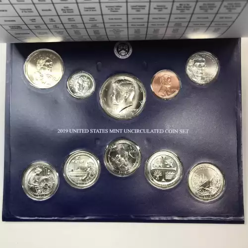 2019 US Mint Uncirculated Coin Set - P & D - 20-Coin Set