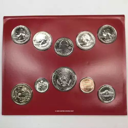 2019 US Mint Uncirculated Coin Set - P & D - 20-Coin Set