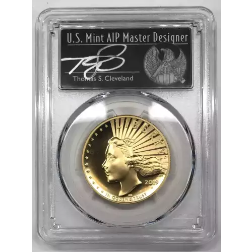 2019-W $100 High Relief Enhanced .9999 Fine First Strike Cleveland Freedom, PL (2)