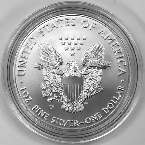 2019-W Burnished Uncirculated Silver Eagle w OGP - Box & COA (4)