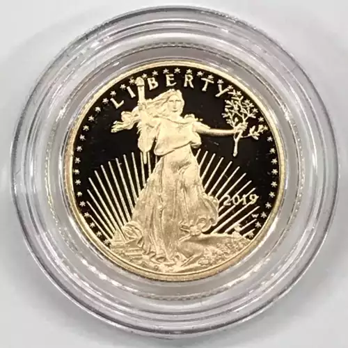 2019-W Proof 1/10 oz $5 Gold Eagle w US Mint OGP - Box & COA (2)