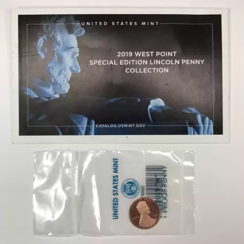 2019-W West Point Proof Lincoln Shield Cent / Penny w US MINT OGP