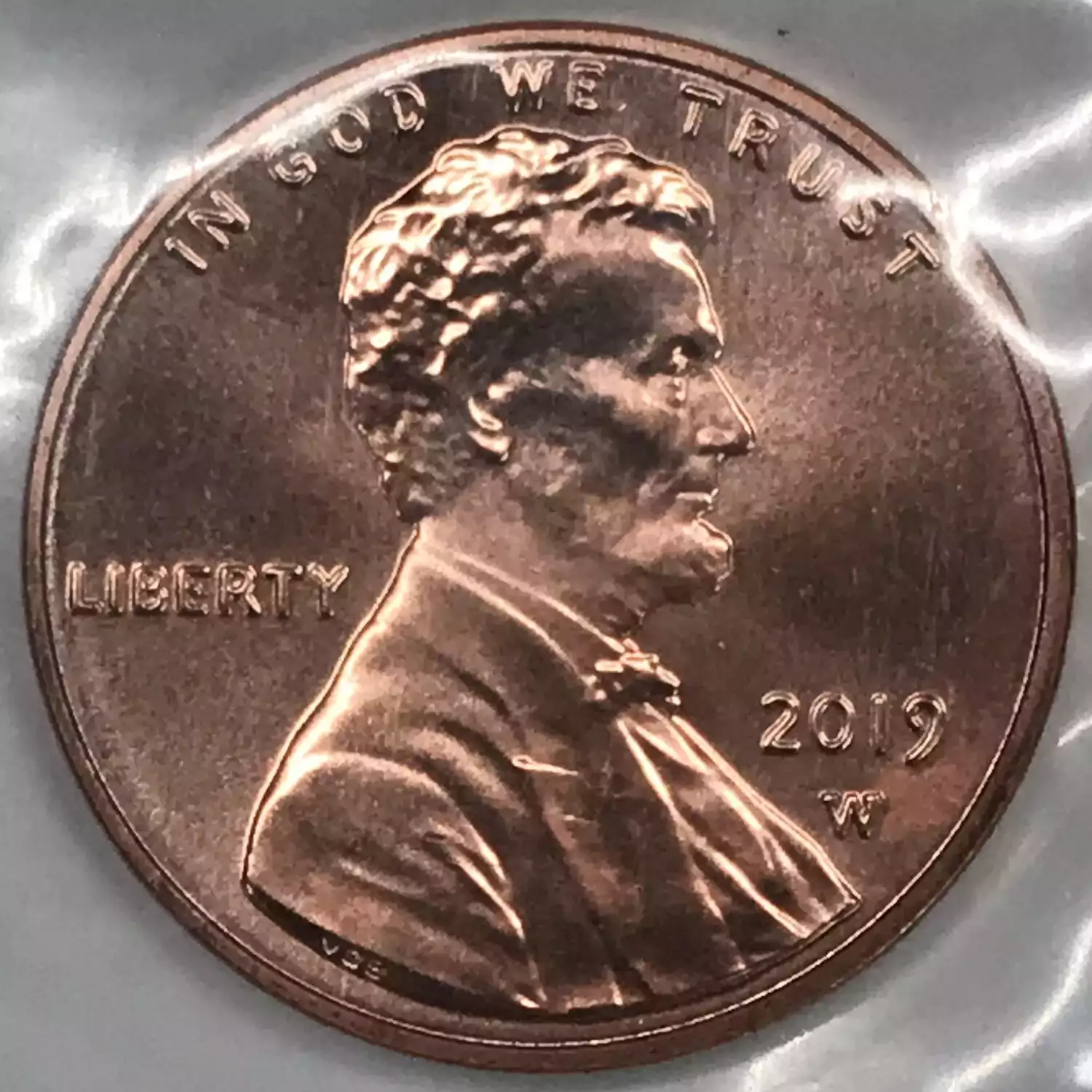 2019-W West Point Uncirculated Lincoln Shield Cent / Penny w US MINT OGP