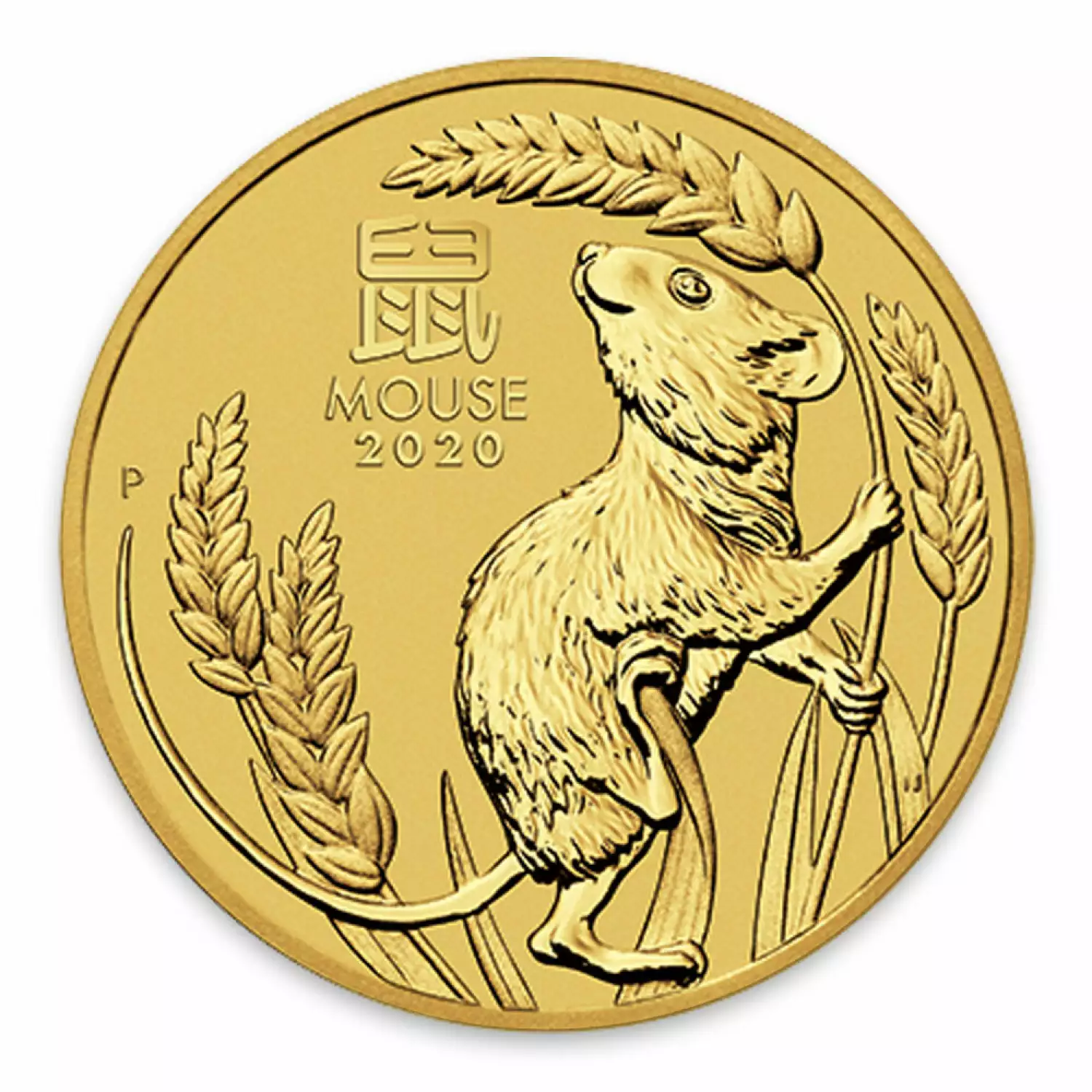 2020 2oz Australian Gold Lunar: Year of the Mouse (2)