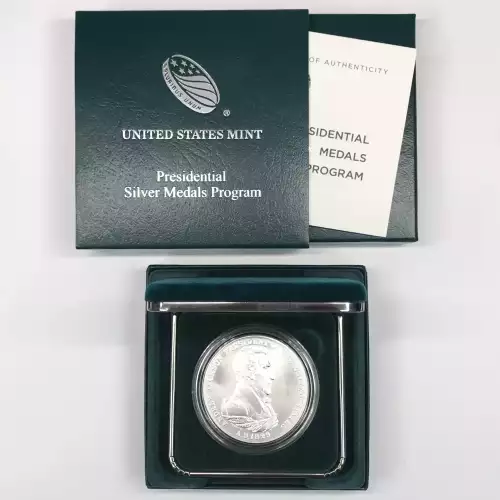 2020 Andrew Jackson Presidential 1 oz Silver Medal w US Mint OGP - Box & COA