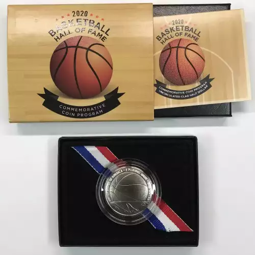 2020-D Basketball Hall of Fame Uncirculated Clad Half Dollar US Mint OGP Box COA