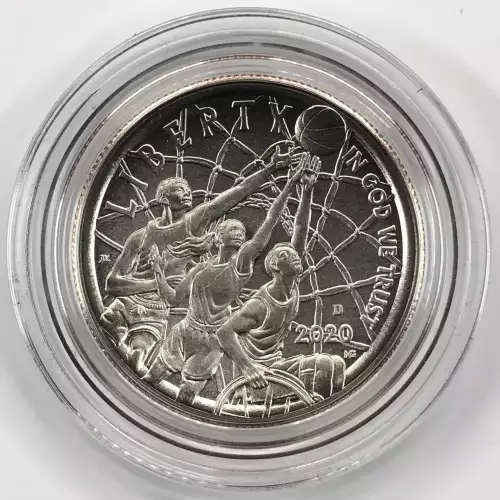 2020-D Basketball Hall of Fame Uncirculated Clad Half Dollar US Mint OGP Box COA (3)