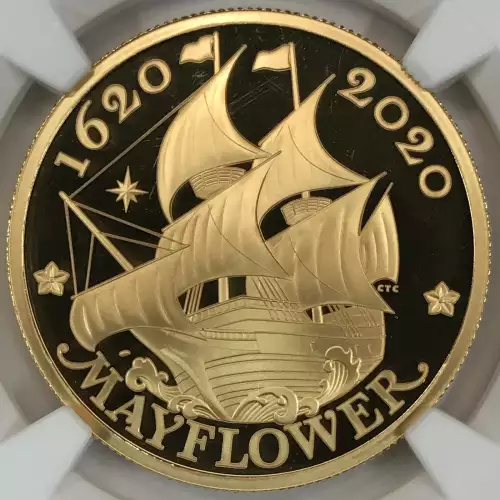 2020 One Ounce .9999 Gold-FDI Mayflower 400th Anniv. ULTRA CAMEO (3)
