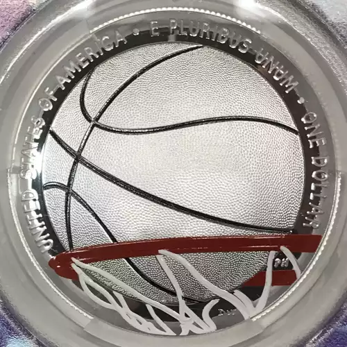 2020-P $1 Basketball Hall of Fame 1st Official Colorized U.S. Coins, DCAM (4)