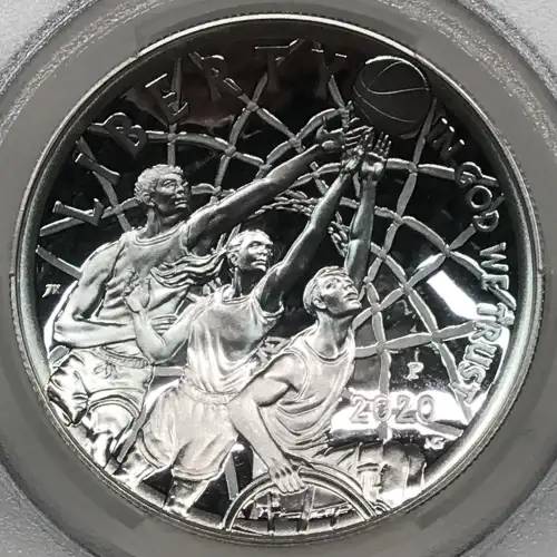 2020-P $1 Basketball Hall of Fame 1st Official Colorized U.S. Coins FDI Justin Kunz Justin Kunz, DCAM (4)