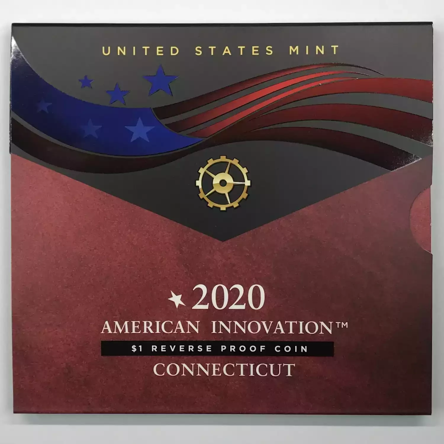 2020-S Connecticut American Innovation Dollar Reverse Proof Coin w US Mint OGP (3)