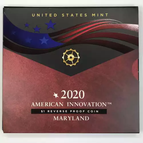 2020-S Maryland American Innovation Dollar Reverse Proof Coin w US Mint OGP