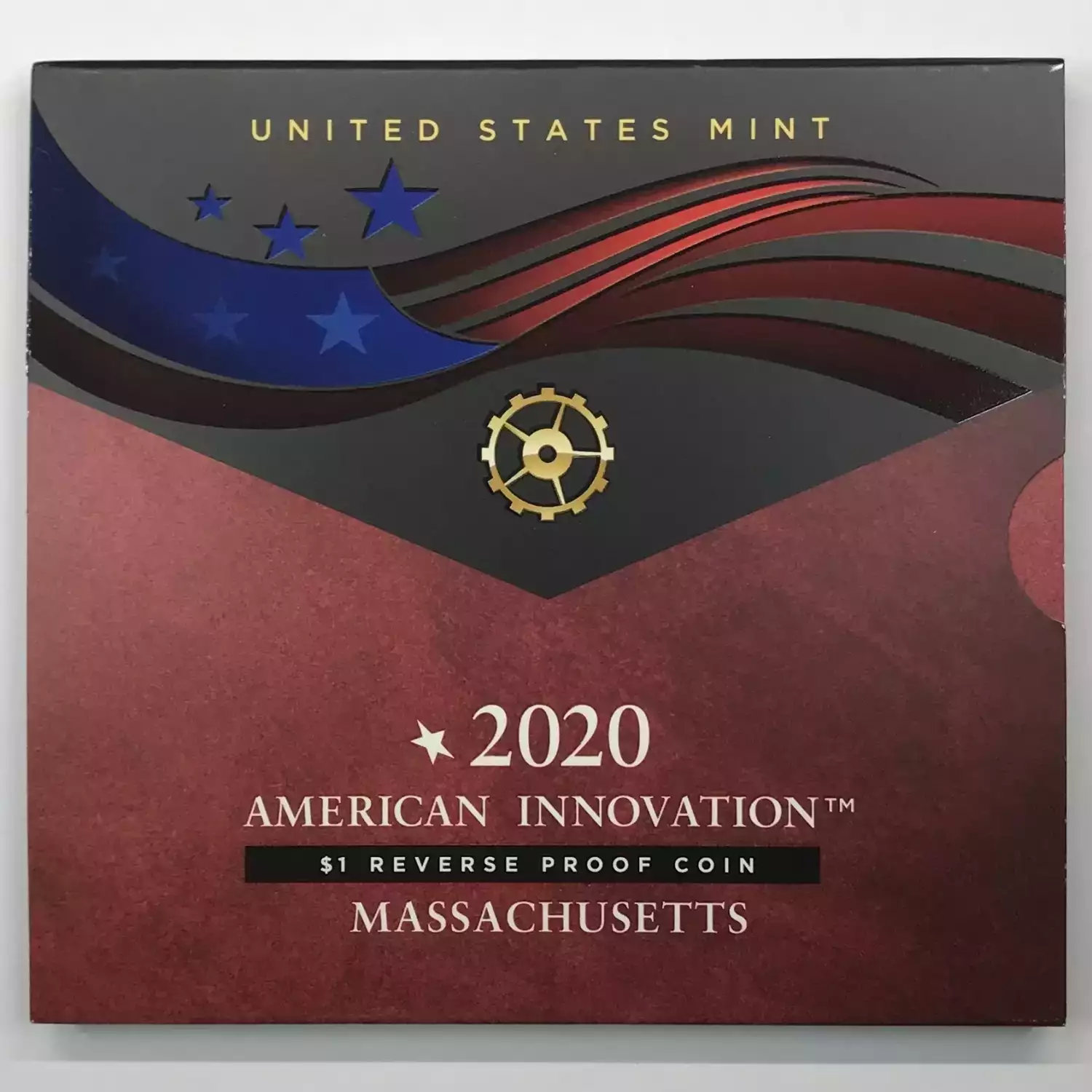 2020-S Massachusetts American Innovation Dollar Reverse Proof Coin w US Mint OGP (3)
