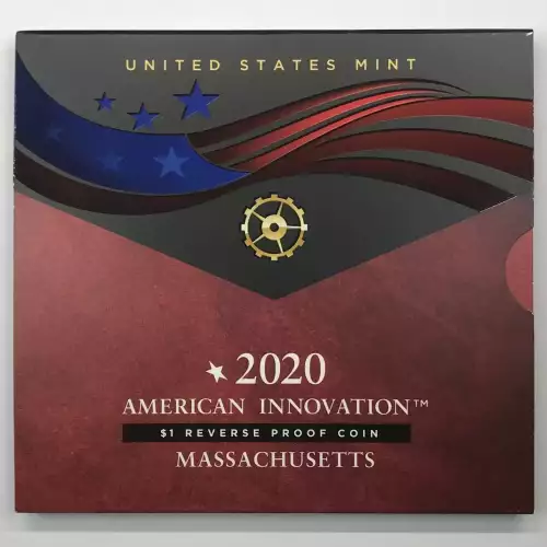 2020-S Massachusetts American Innovation Dollar Reverse Proof Coin w US Mint OGP (3)