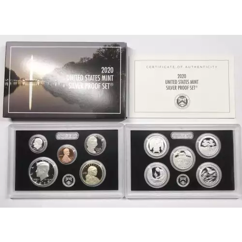 2020-S US Mint Silver Proof Set w OGP - Box & COA