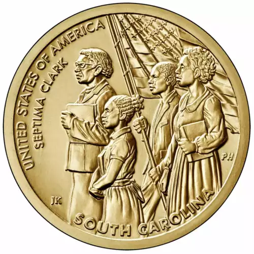 2020 South Carolina American Innovation Dollar US Mint P & D Roll Set (3)