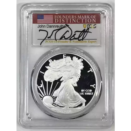 2020-W $1 Silver Eagle First Day of Issue Denver John Dannreuther Denver, DCAM