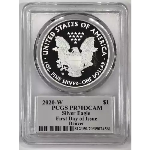 2020-W $1 Silver Eagle First Day of Issue Denver John Dannreuther Denver, DCAM (2)