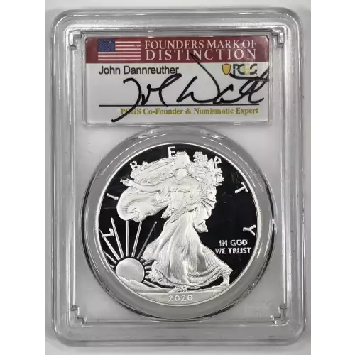 2020-W $1 Silver Eagle First Day of Issue Philadelphia John Dannreuther Philadelphia, DCAM