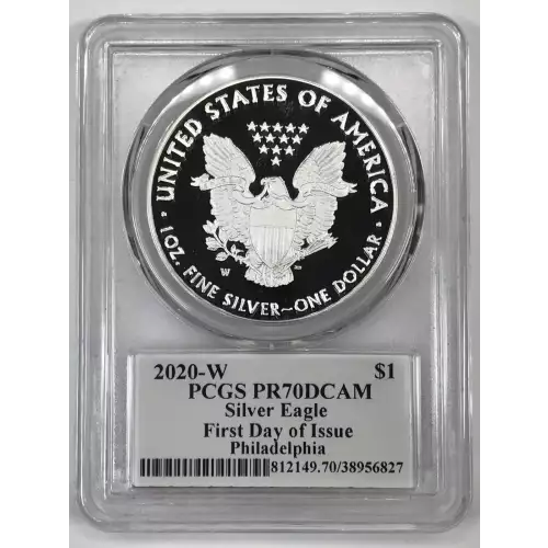 2020-W $1 Silver Eagle First Day of Issue Philadelphia John Dannreuther Philadelphia, DCAM