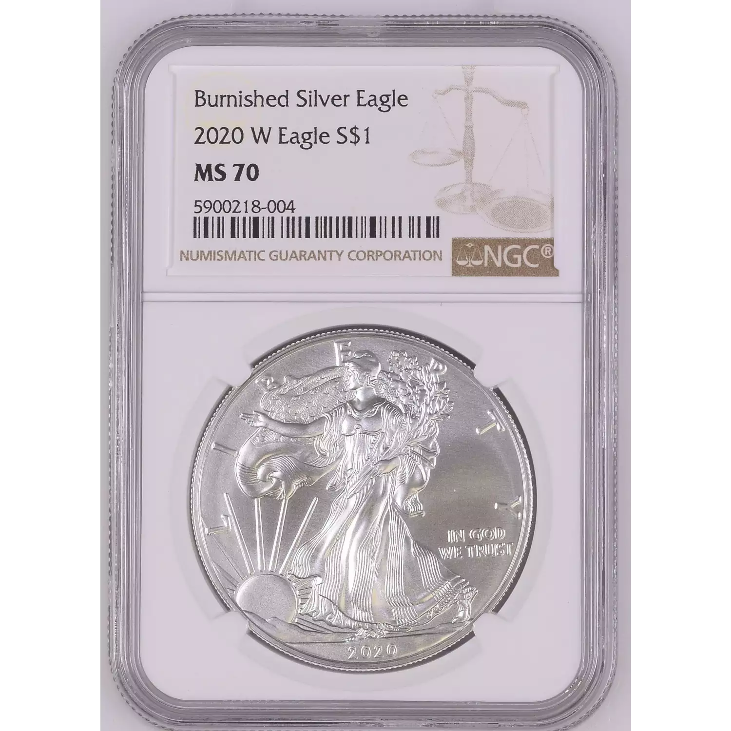 2020 W Burnished Silver Eagle  (2)