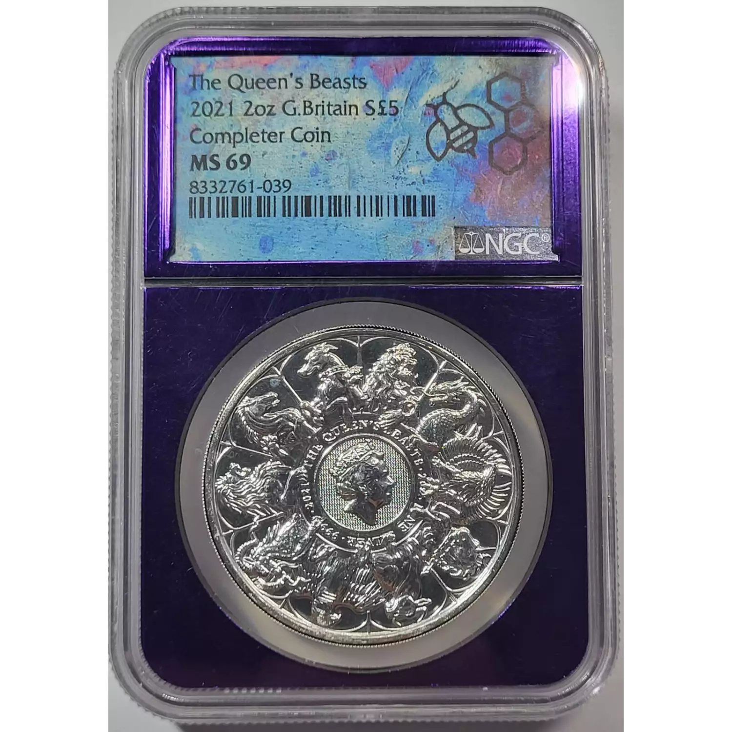 2021 2オンス銀貨 クイーンズビースト £5 NGC MS 69 2021 2オンス銀貨 クイーンズビースト £5 NGC MS 69 2021 2オンス銀貨