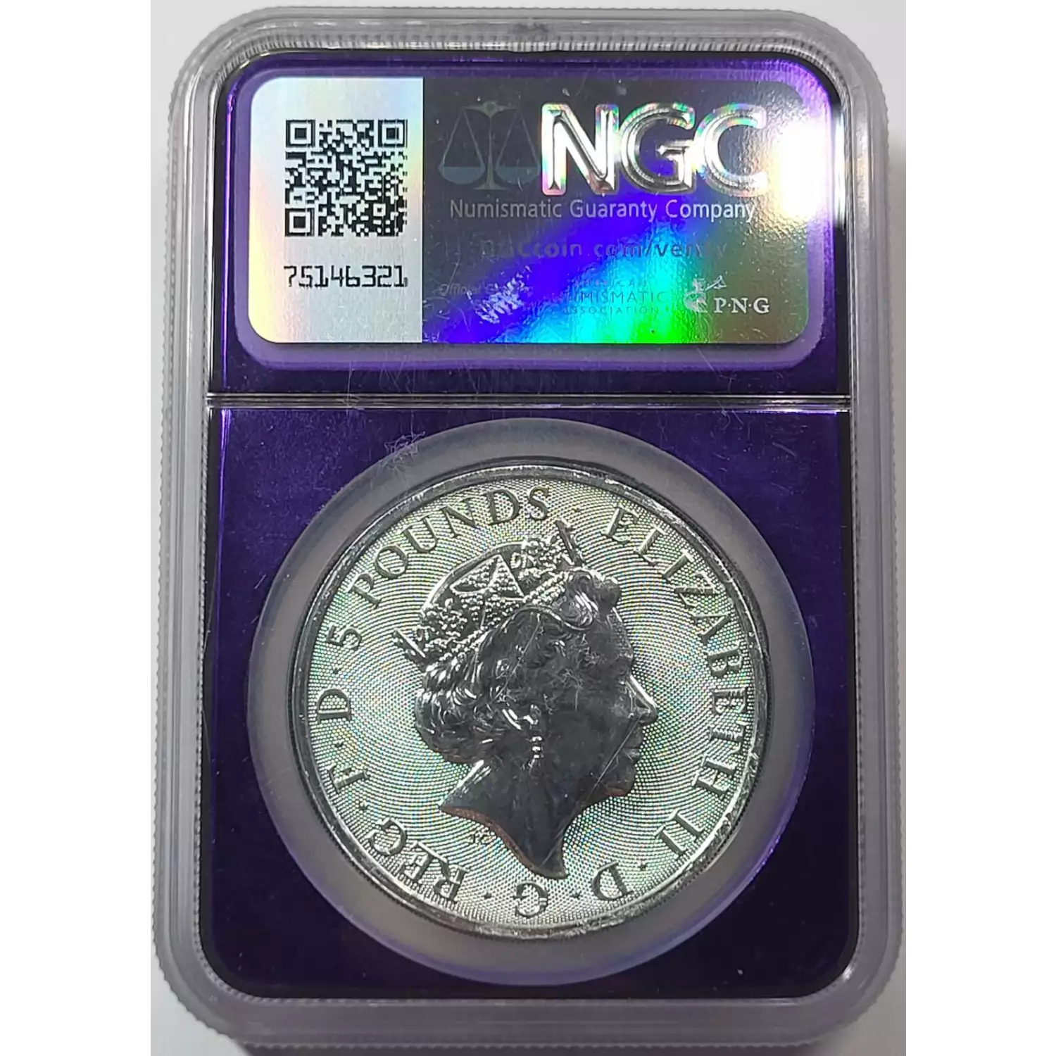 2021 2オンス銀貨 クイーンズビースト £5 NGC MS 69 2021 2オンス銀貨 クイーンズビースト £5 NGC MS 69 2021 2オンス銀貨