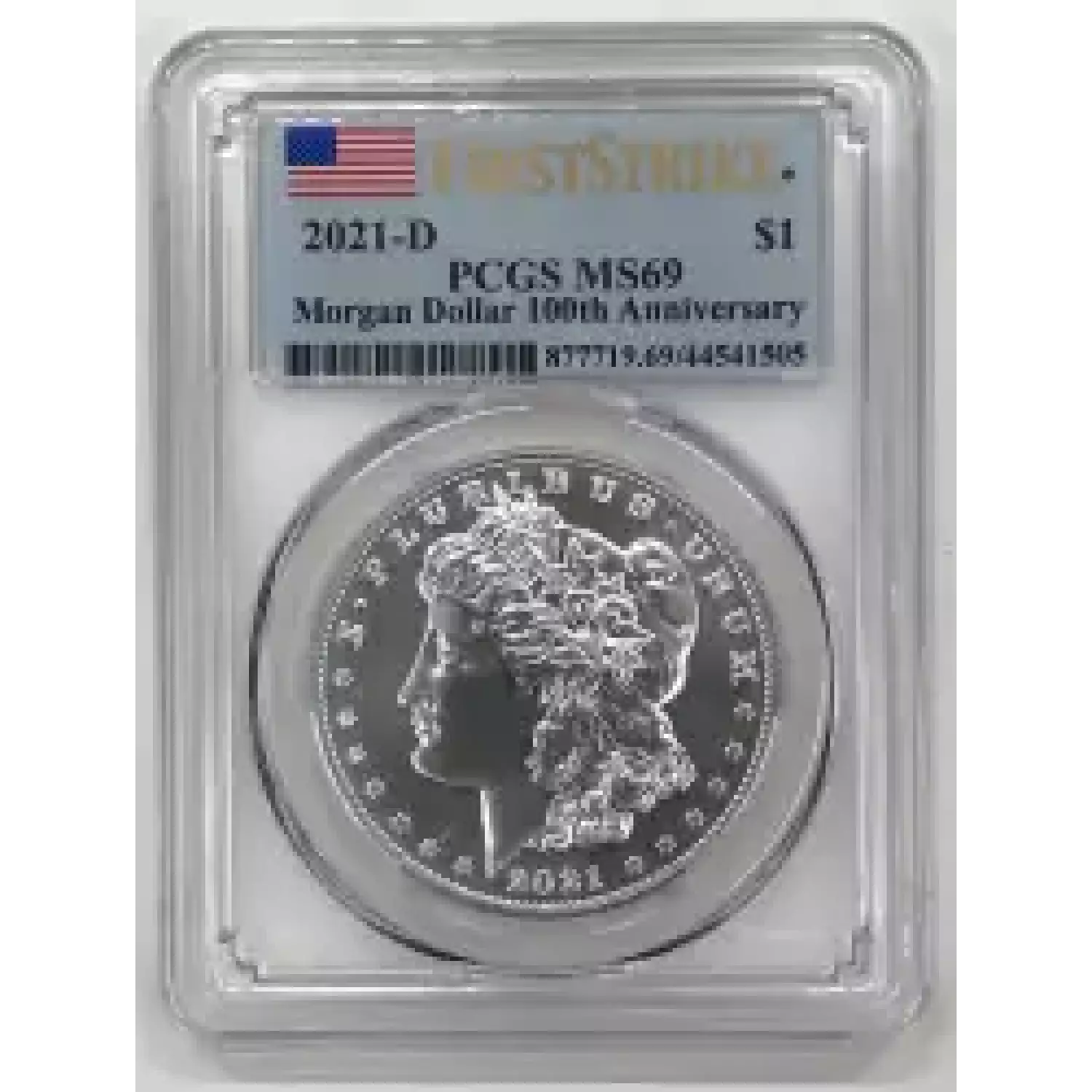 2021D Silver Dollar PCGS MS69 Dollar 100th Anniversary First Strike Old Pueblo