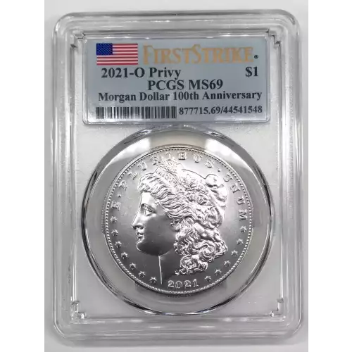 2021-O Privy $1 Morgan Dollar 100th Anniversary First Strike
