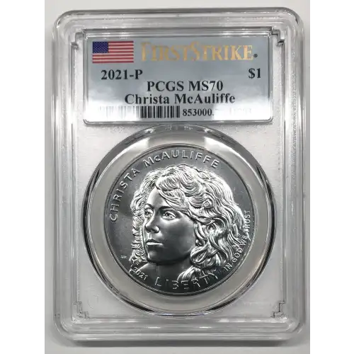 2021-P $1 Christa McAuliffe First Strike